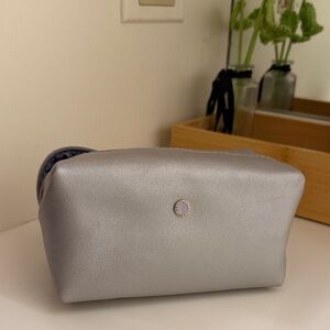 Silver BVLGARI Cosmetic Bag